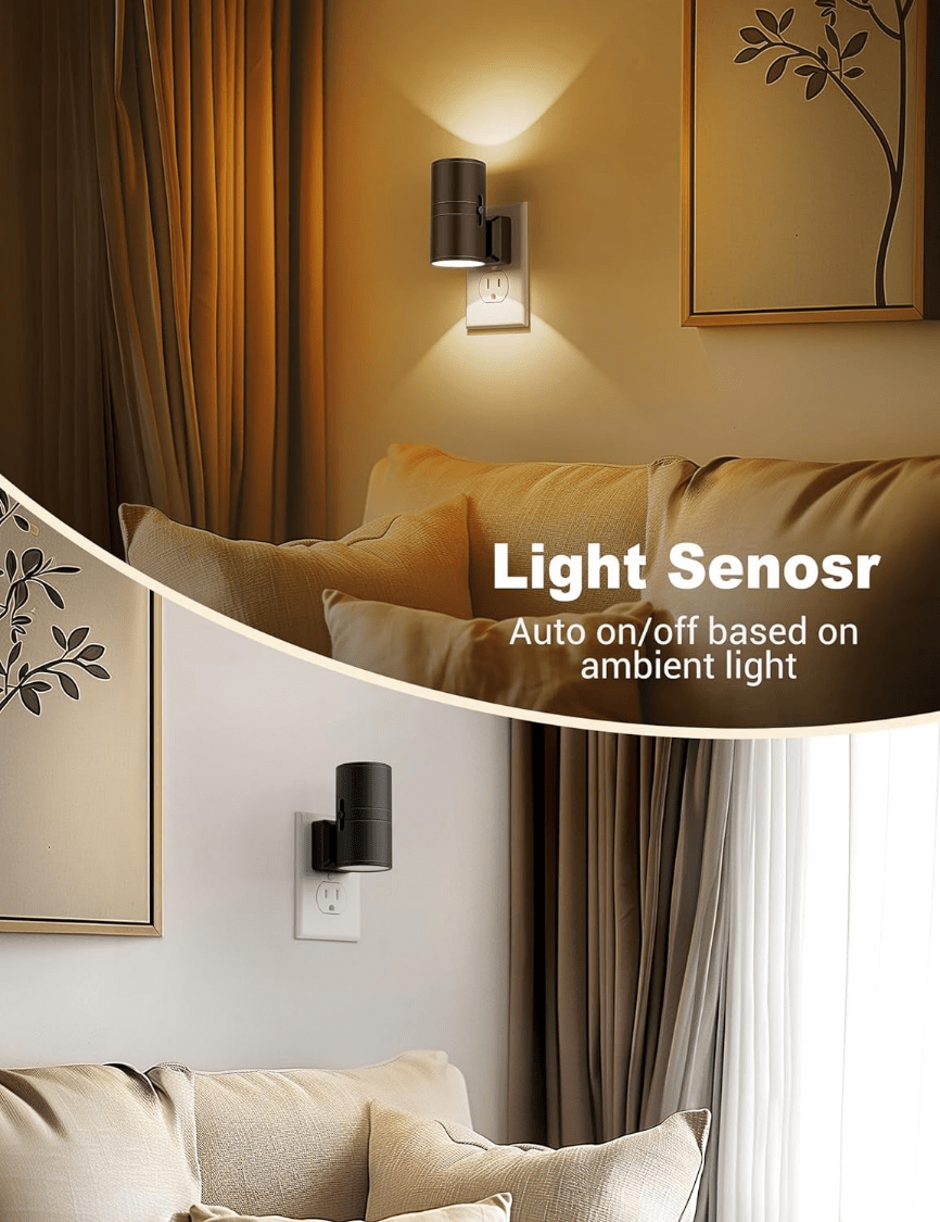 NightGlow | Dimmable LED Night Light Plug-In | Adjustable Brightness & Compact Design