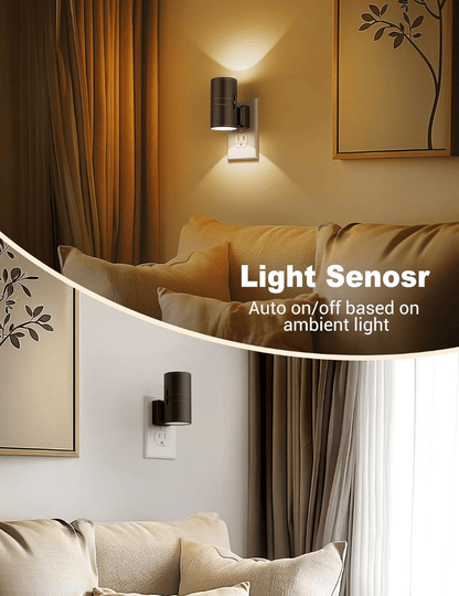 NightGlow | Dimmable LED Night Light Plug-In | Adjustable Brightness & Compact Design